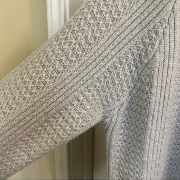 Soft surroundings, oatmeal open front knit cardigan women small - Picture 10 of 12